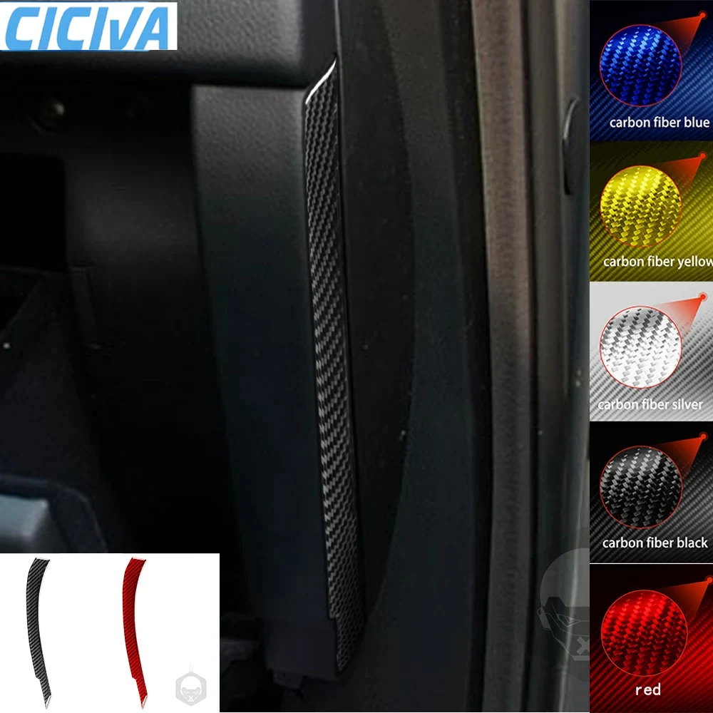 

For Infiniti FX QX70 Dashbaord Storage Box Side Trim Strip Tuning Real Carbon Fiber Sticker Car Interior Decorative Accessories