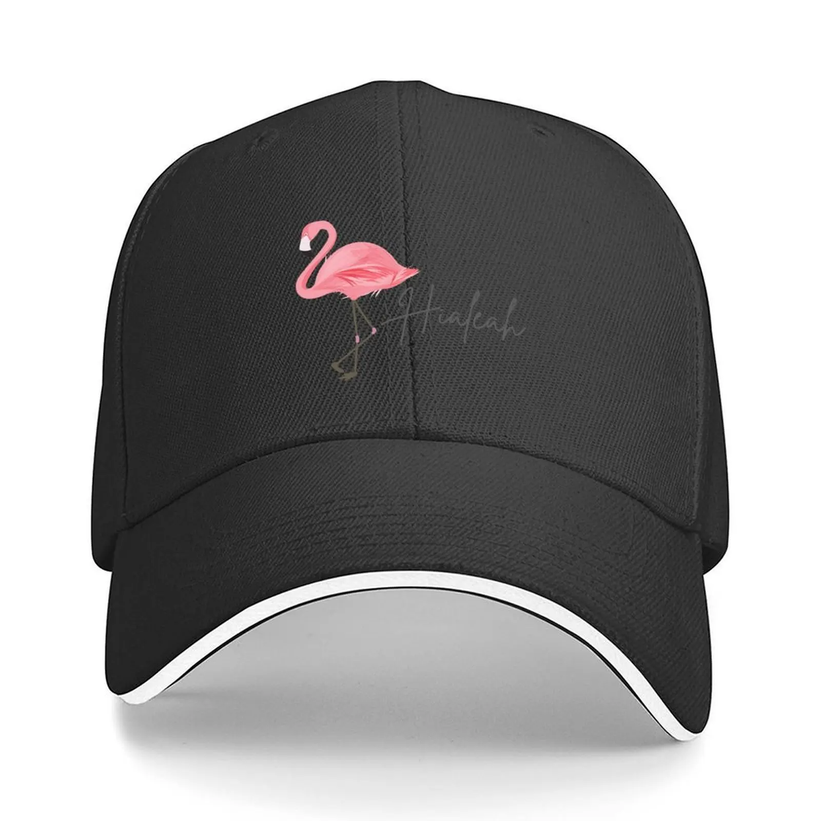 

Hialeah Flamingo - Hialeah - Miami - South Florida Flamingo Baseball Cap Hat Beach Sunhat Dropshipping Beach Boy Women's