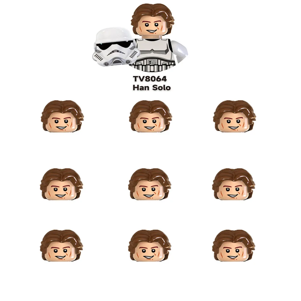 10pcs/set building Blocks Clone trooper 501st Legion Troopers mini action toy Snowtrooper Coruscant Guards Stormtrooper view 5