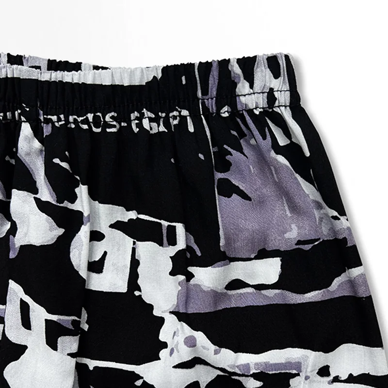 กางเกงลำลองผู้หญิงอินเทรนด์ทรงหลวมและอเนกประสงค์, กางเกงนอนขากว้าง, กางเกงโคมไฟ, กางเกง