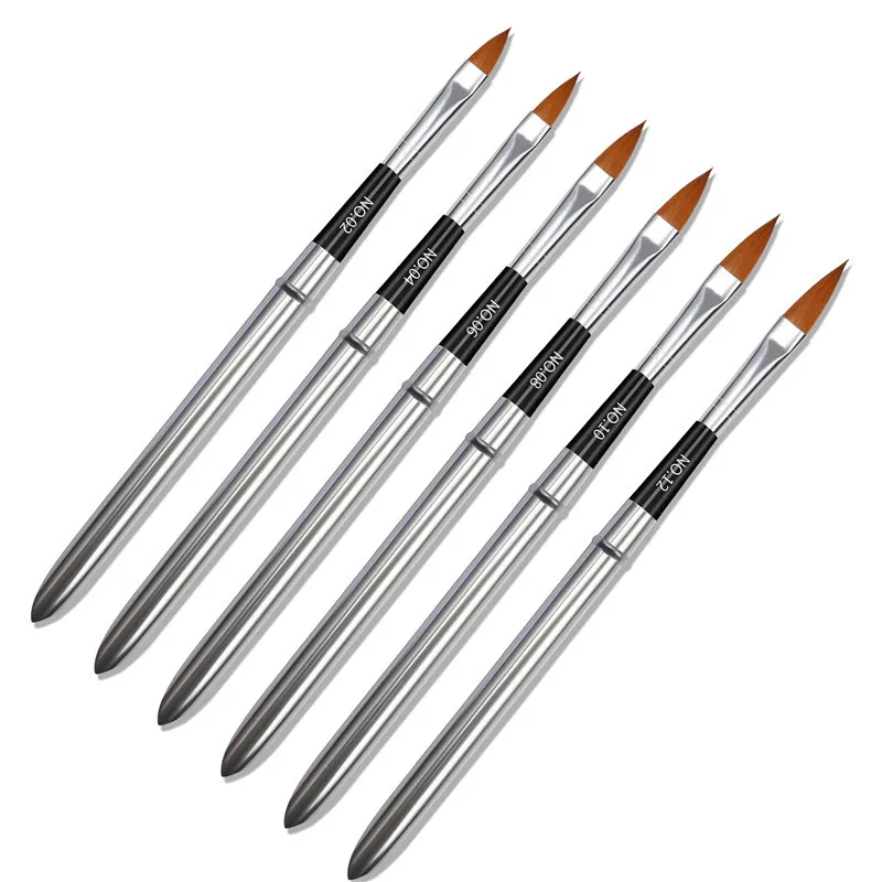 

6pcs/set Fashion High Quality Nail Art Crystal Pen Carving Pen Detachable Design Painting Brush Manicure Carving Pen Nails Tools