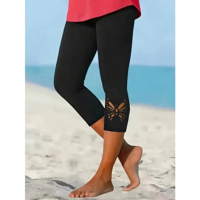 

Модные женские однотонные узкие женские повседневные удобные леггинсы больших размеров, женские узкие брюки, леггинсы с семью точками