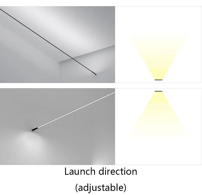 Minimalist LED Strips Lamp Skyline Corridor Ceiling Light Living Room Wall Lamp Long Line Decor Bedroom Nordic Home Lighting