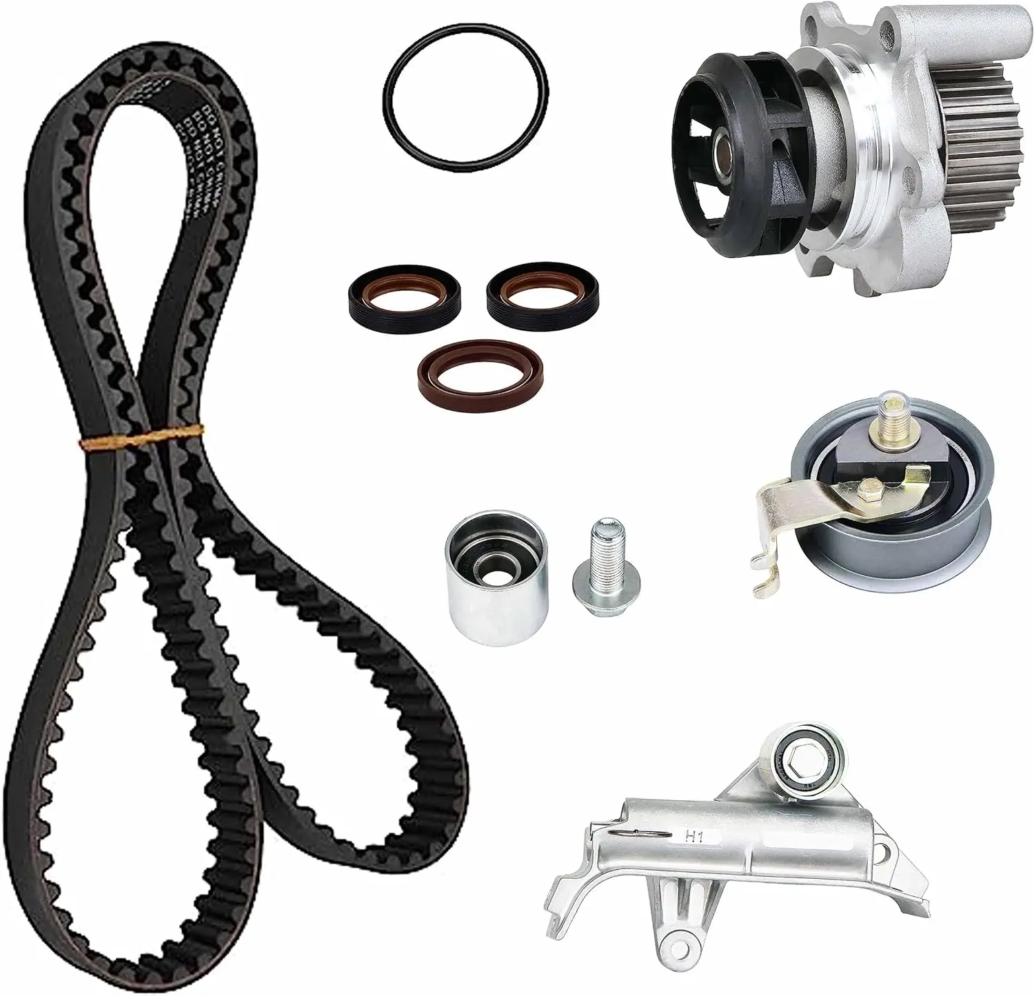 

Timing Belt Water Pump Kit with Hydraulic Tensioner Fit for 00-06 TT A4 Beetle Golf GTI Jetta 1.8L L4 Turbo DOHC