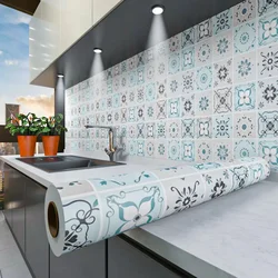 Adesivo autoadesivo antiolio Stufa da cucina Adesivo da parete per decorazioni per la casa da appoggio impermeabile per armadietto in piastrelle di ceramica ad alta temperatura