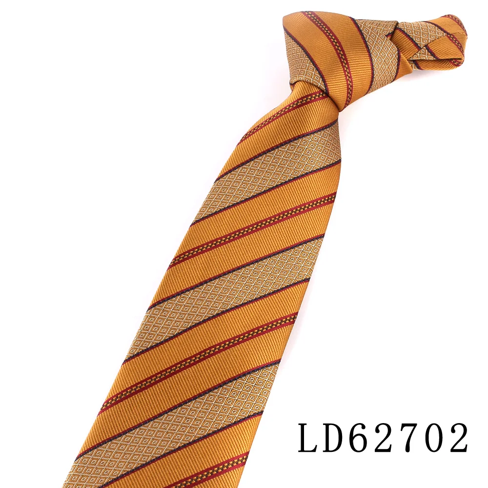 Orange Braune Krawatten für Männer und Frauen, Anzug, gestreifte Krawatte für Party, Business, klassische Paisley-Krawatten, Hochzeit, Krawatte, Bräutigam-Geschenke – Detail 24