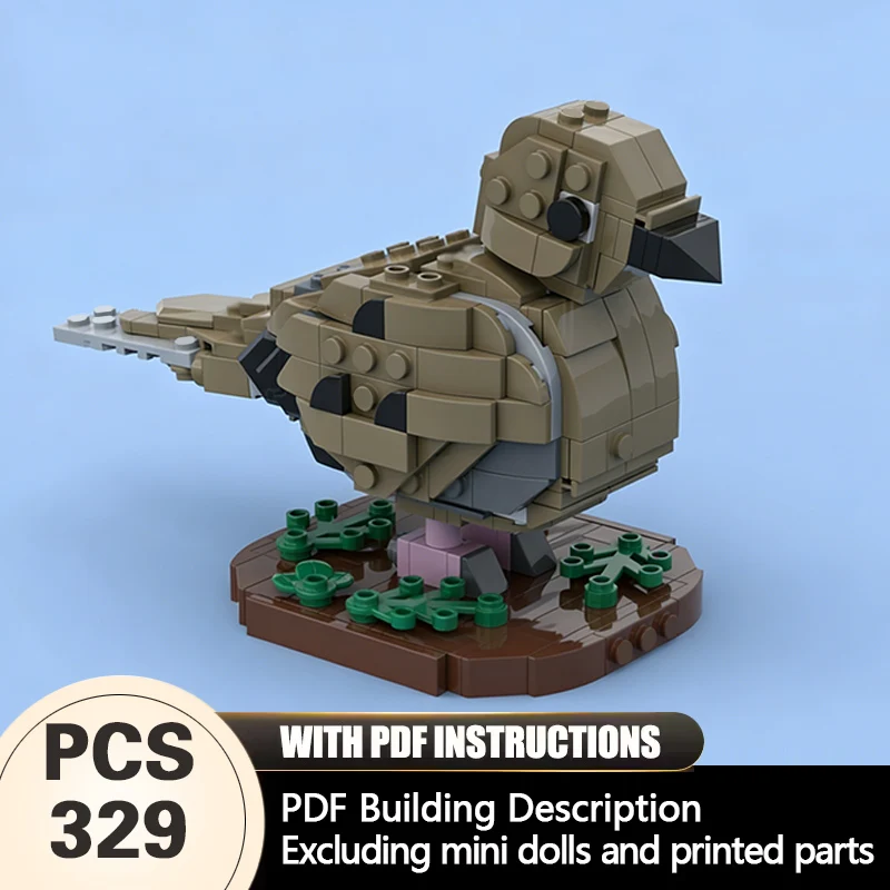 

Creators Animal Series Model MOC Building Bricks Mourning Dove Modular Technology Gifts Holiday Assemble Children Toys Suit
