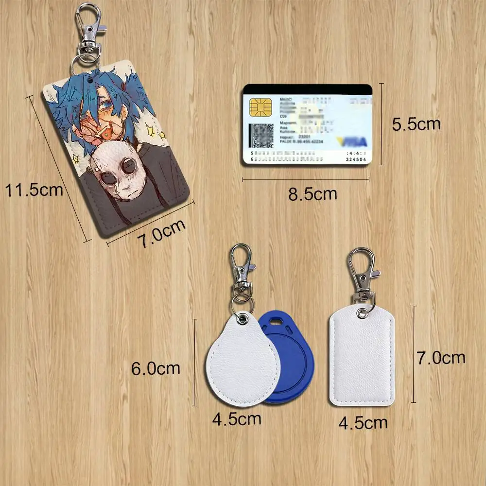 Larry Johnson Sal Fisher Sally Face Cartoon Singer Anime Card Keychain Fashion Pendant Bag ID Door Card Case Bus Card Cute Adult