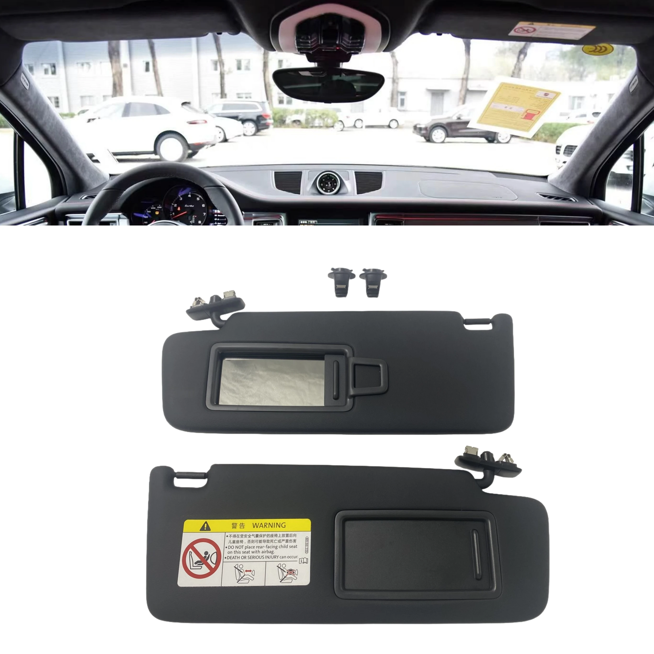 

Sun Visor Car For Porsche Macan 2014 2015 2016 2017 2018 2019 2020 2021-2023 Left Driver Right Passenger Front Sunshade Panel