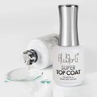 AWStorG 15ML Super Top Coat función Gel sin toallita mate Gel superior transparente remojo UV LED NailArt manicura Gel barniz imprimación