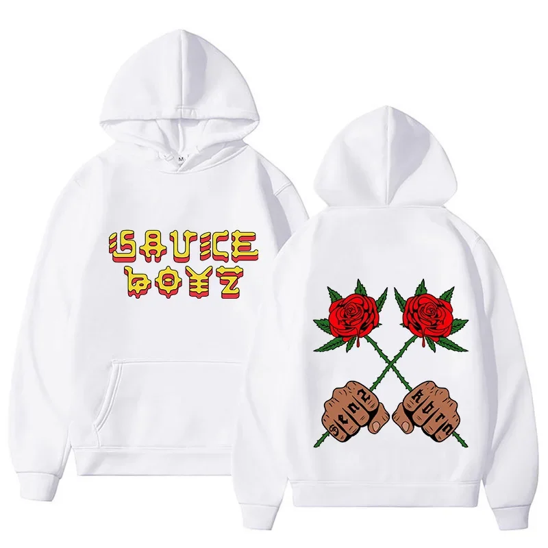 

Eladio Carrion Sauce Boyz Monarca Graphic Anime Hoodies Fashion Manga Sweatshirt Men/women Clothes Fleece High Street Streetwear