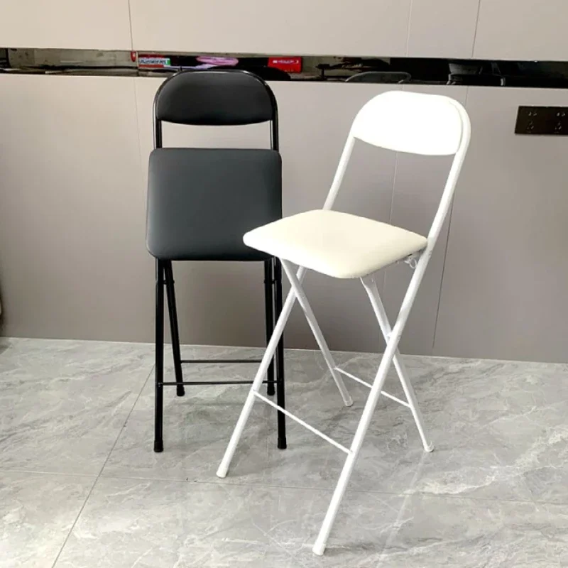 Design Simple Bar Stool Folding Nordic Counter Coffee Kitchen Chair Retro Reception Home Furniture