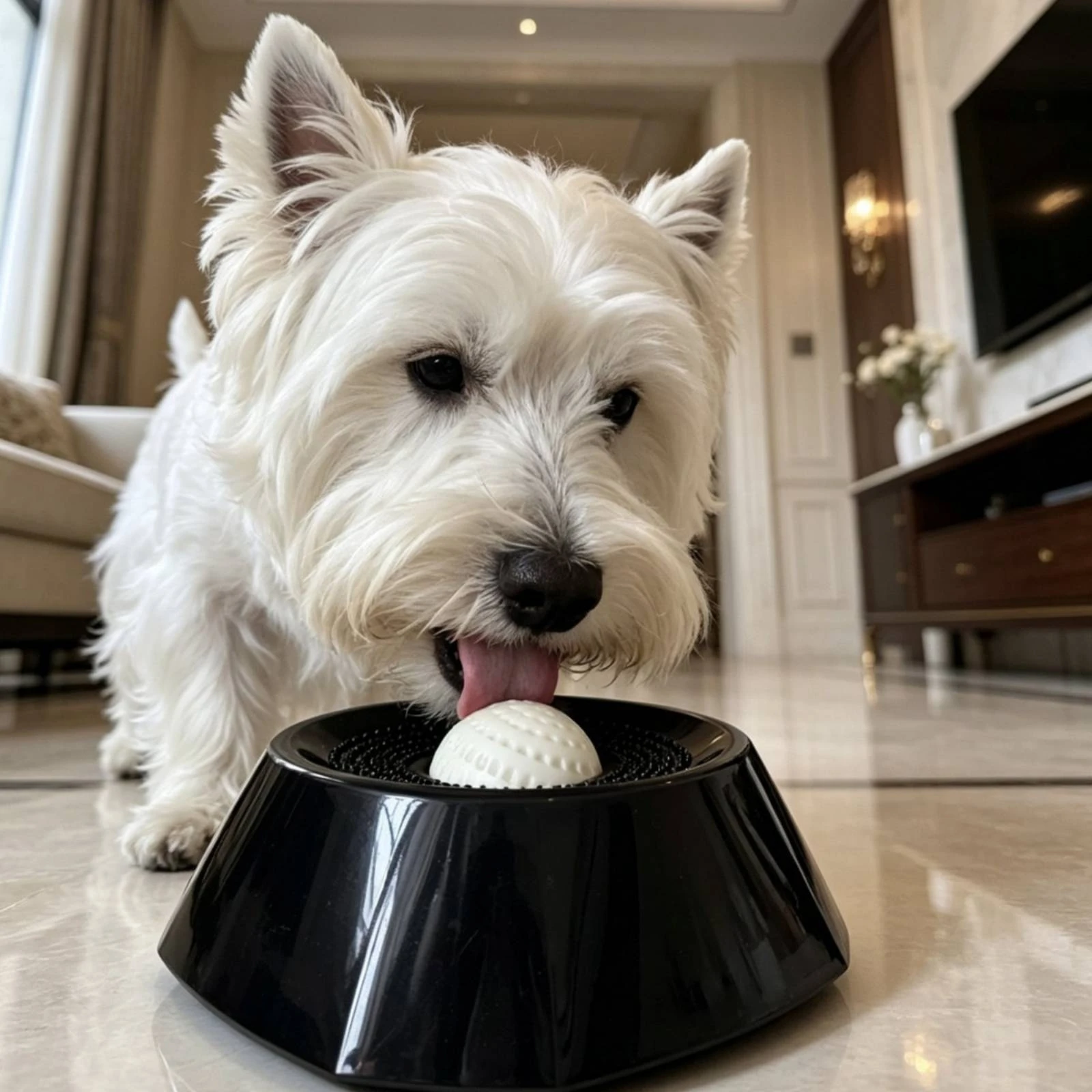 Slow Feeder Bowl with Insert Puzzle Textured Licking Bowl Enrichment Feeder BPAwithout Long-Lasting for Fast Eaters