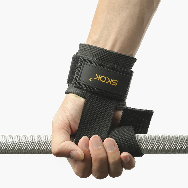 Novo weightlifting grip banda alça de pulso faixa de energia cinta de pulso esportes fitness treinamento de peso suporte de pulso banda 1 par