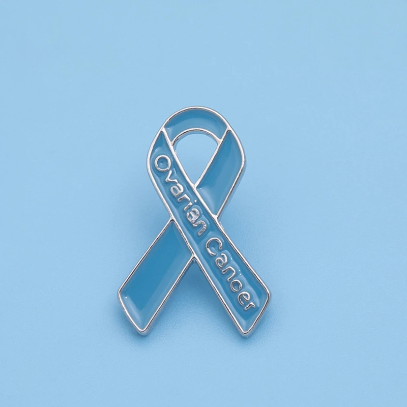 Ovarian Awareness Pin Brooch Ovarian for Survivor Gifts For Women Badge Sweater Backpack Lady