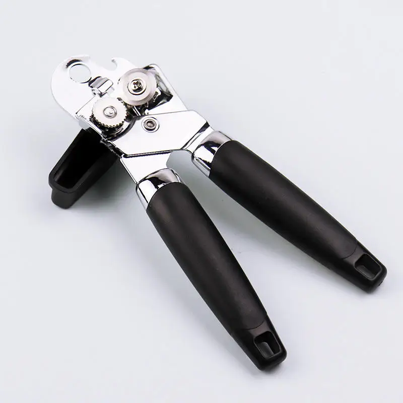 

Manual Can Opener with Bottle Opener - Easy Turn Gear-Driven Tool for Tin Cans and Bottles