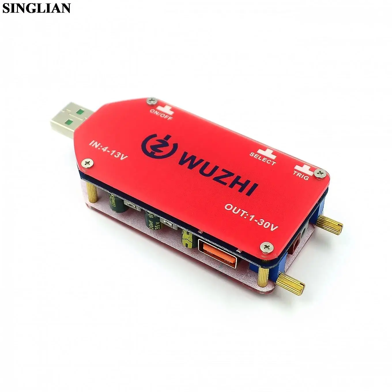 DP2 DP3A Digital Display USB Adjustable Power Module DC 1-30V 15W QC 2.0 3.0 FCP Quick Charge Laboratory Power Supply Regulador