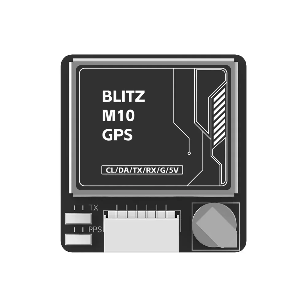iFlight 3.3 ~ 5.5 فولت (5 فولت نموذجي) BLITZ M10 GPS QMC5883L 5 فولت لأجزاء طائرة السباق بدون طيار FPV 4800-115200 بت في الثانية (115200 بت في الثانية موصى بها) 1 قطعة