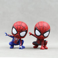 Marvel Q-version Spider Man figurine, car decoration ornament, anime doll