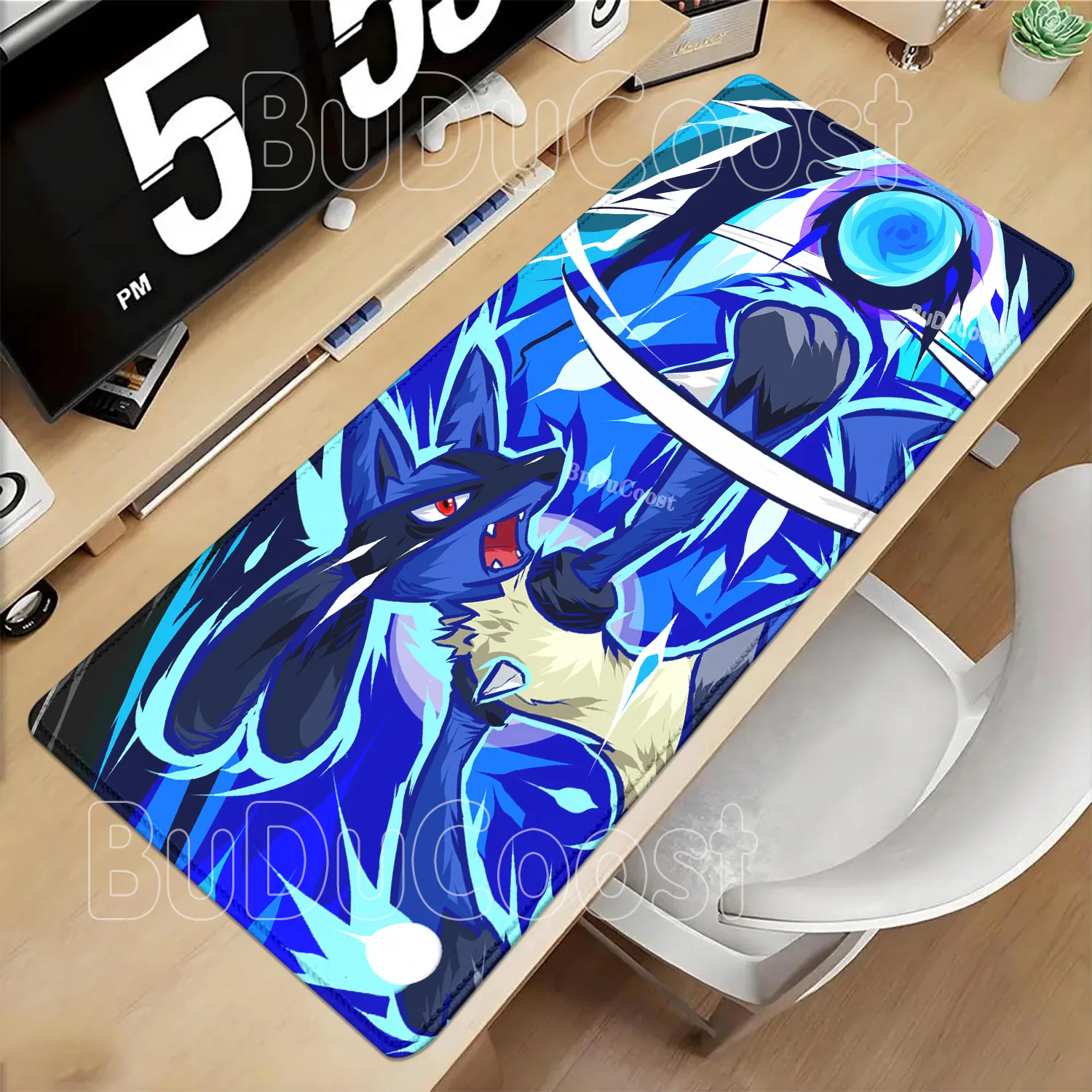 Lucario Charmander Pokemon Mouse Pad HD Printing Anime Kawaii XXL PC Gaming Keyboard Overlock Mousepad Office Non-slip Desk Mat