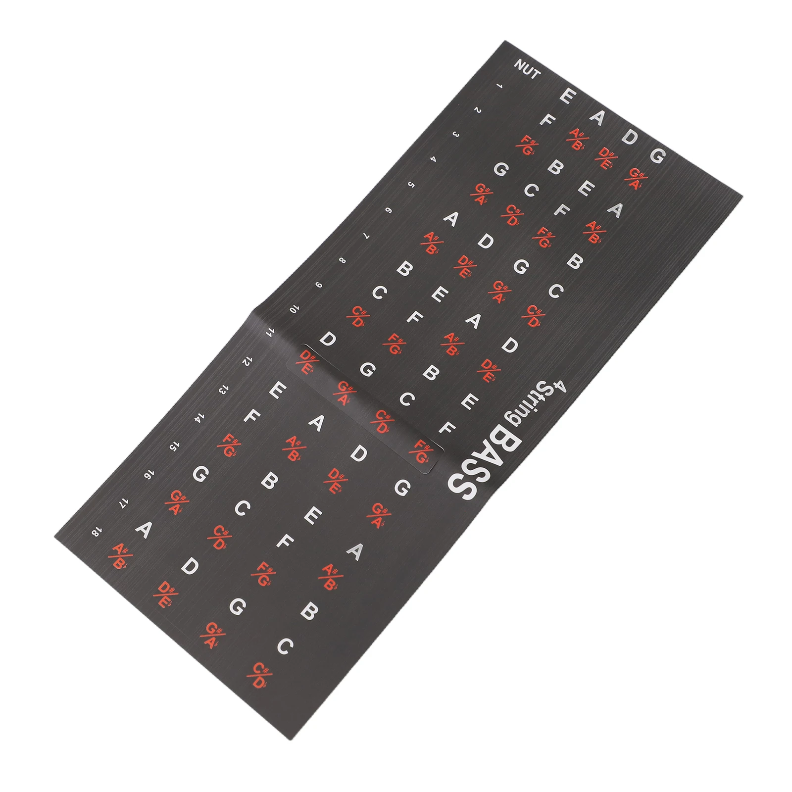 4pc Bass Note Map Decals 4/5 Strings 198x88x0.5mm Fingerboard Scale Stickers  Guitars Scale Learning Aid Accessories