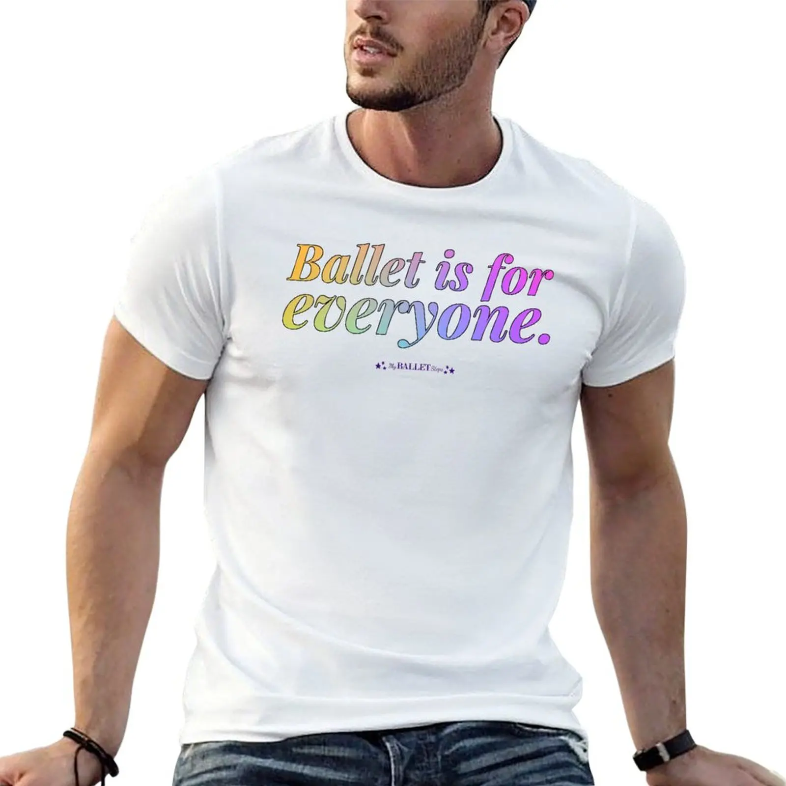 El ballet es para TODOS! Camiseta informal con estampado de moda