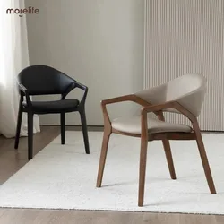 Italiaanse Lichte Luxe Designstoel Ijsstoel Eetkamerstoelen Minimalistische Moderne Fauteuil Luxe Modieus Huismeubilair K01