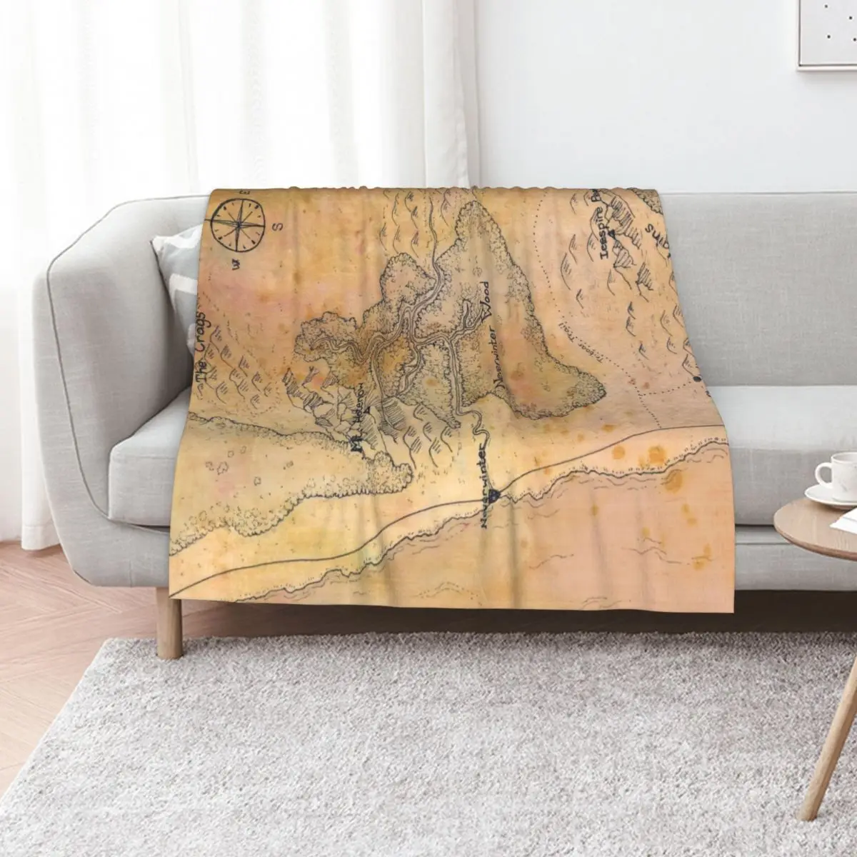 

Fantasy Map Lost Mines of Phandelver D&D Throw Blanket Quilt heavy to sleep Decoratives Blankets For Bed Blankets