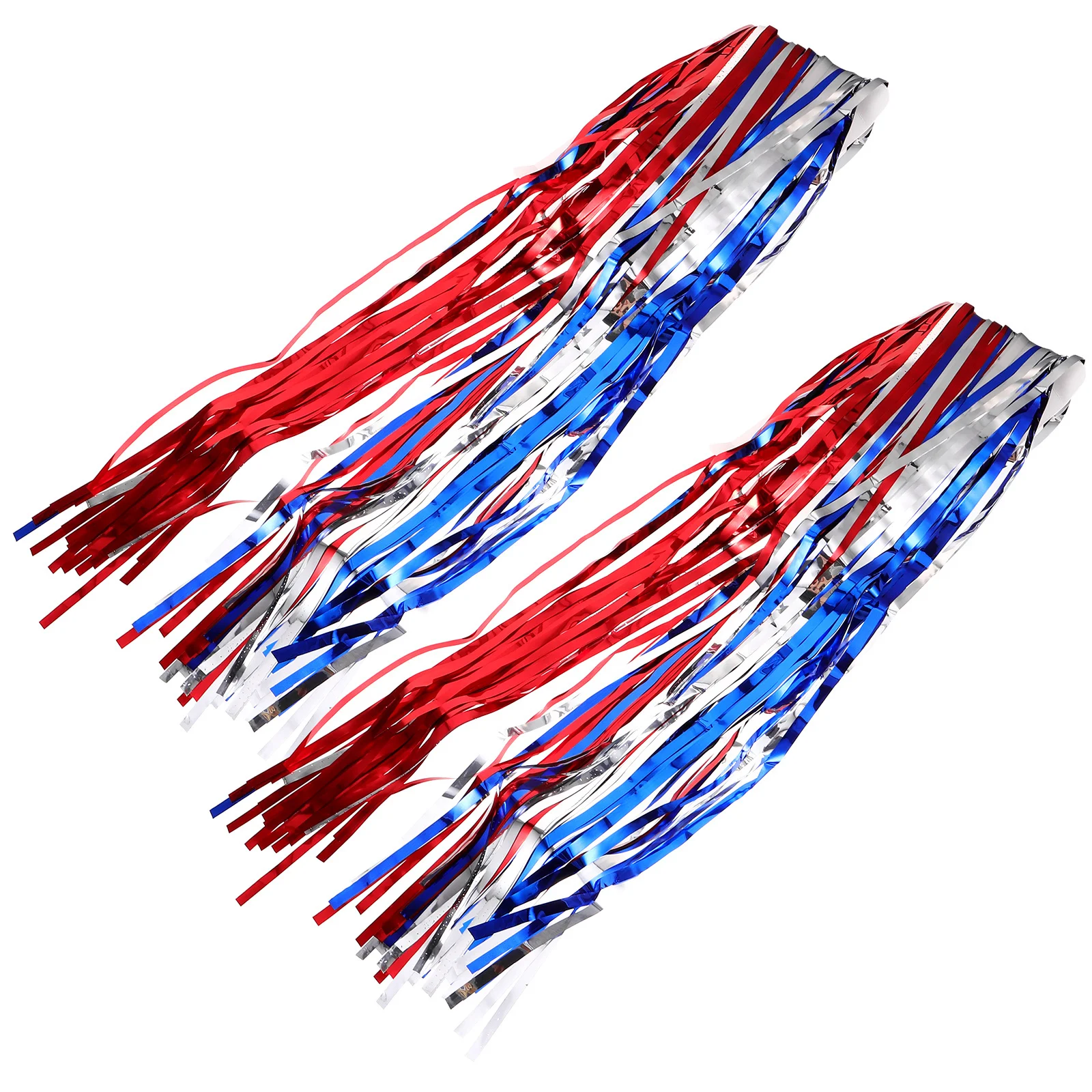 

2Pcs Tinsel Foil Fringe Curtain Classic Independence Day Backdrop Party Decoration 4Th of July Photo Booth Patriotic Supplies