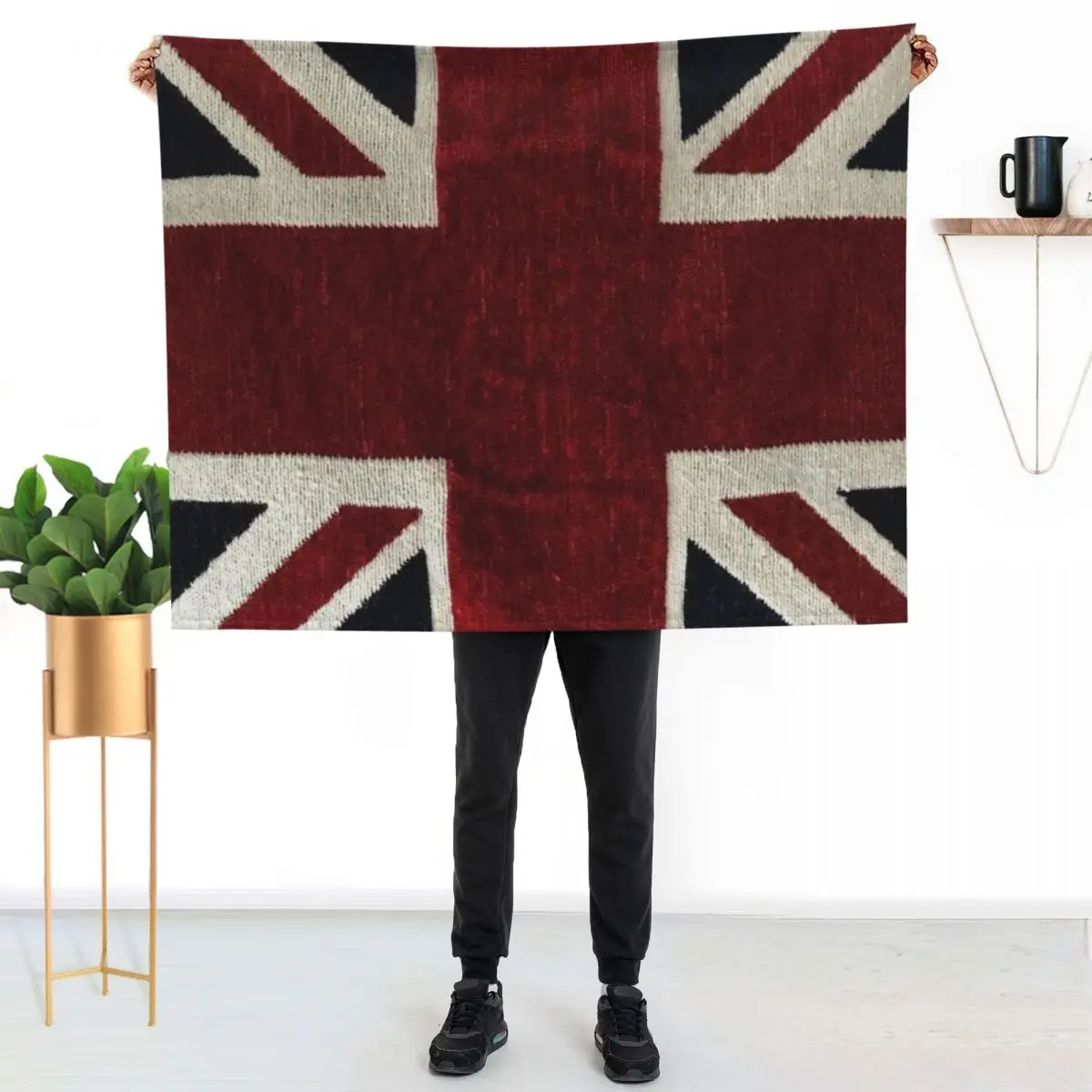 uk flag Throw Blanket Bed Decoratives Beautifuls blankets and throws Camping Soft Plaid Blankets