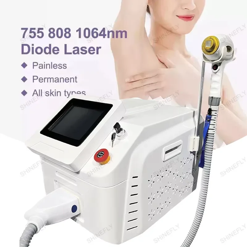 808nm Diode Laser Hair Removal Machine Portable Painless Cooling Head Epilator for Face And Body Hair Removal