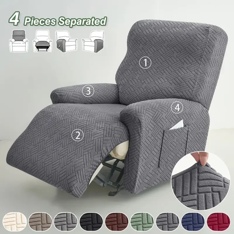 Split Stretch Recliner Sofabezüge für Wohnzimmer Relax Sessel Schonbezug Stretch Couch Stuhlbezug Schonbezug Home Decor