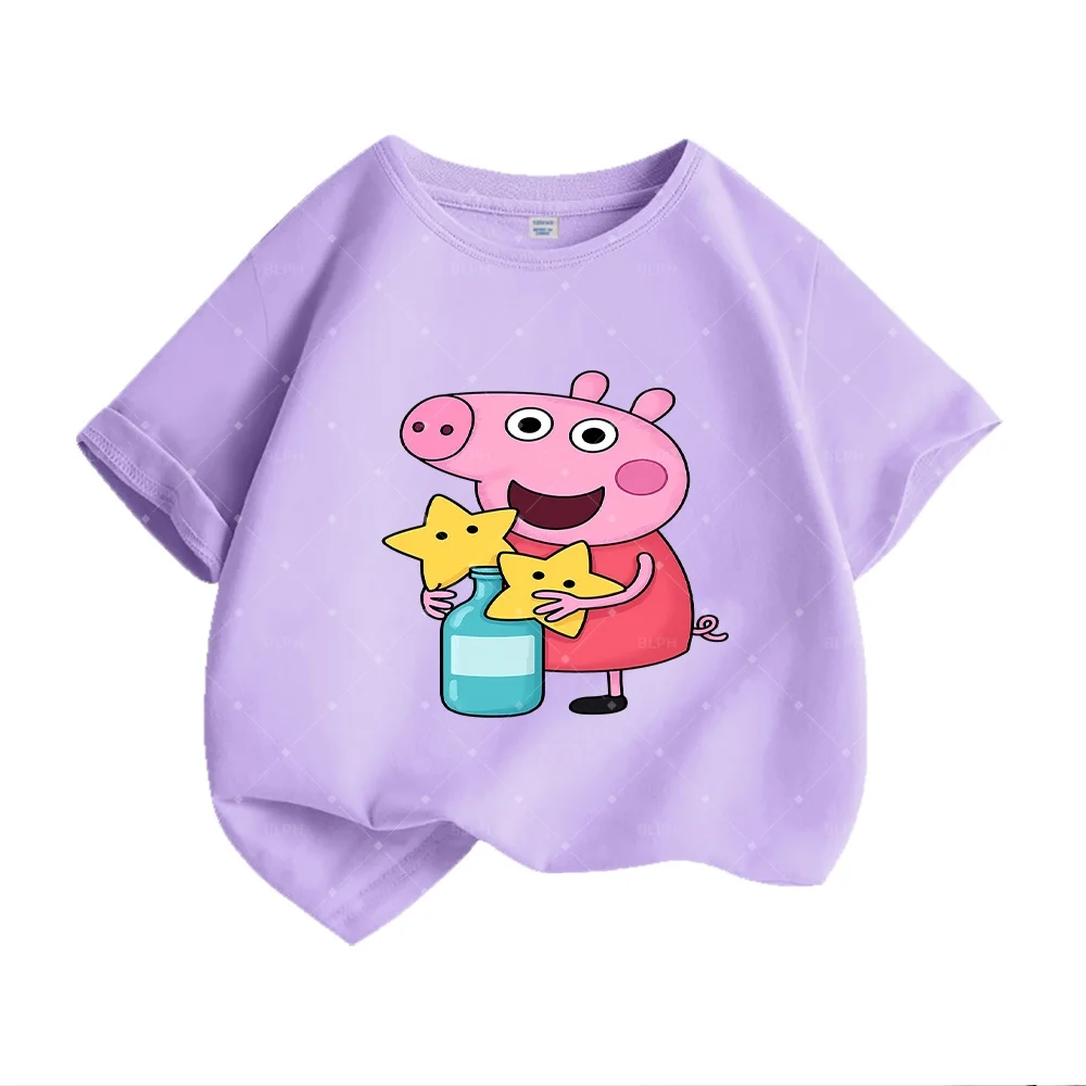 camiseta-infantil-fofa-peppa-pig-com-estampa-de-estrelas-padrao-adoravel-de-porquinho-rosa-para-pequenos-fas-roupa-infantil-macia-e-confortavel