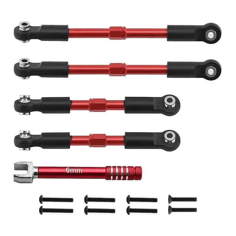 Metal Turnbuckles Camber Links Toe Links Set Linkage for ARRMA 1/10 GORGON 4X2 VORTEKS 2WD FURY MEGA 550 QUAKE Upgrade Parts