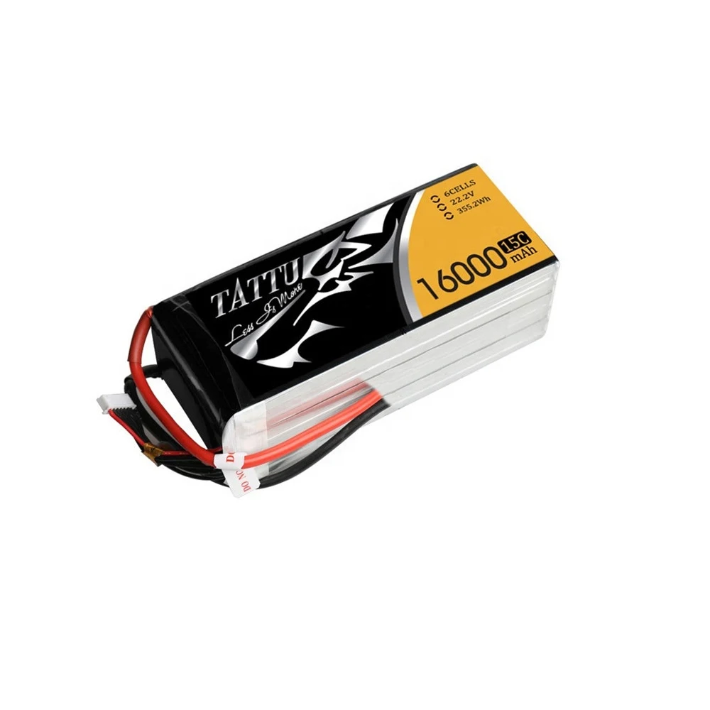 

Original Tattu 6S 22.2V 15C 16000mah Lipo Battery for Sprayer Agricultural 22.2V Lithium Ion Batteries