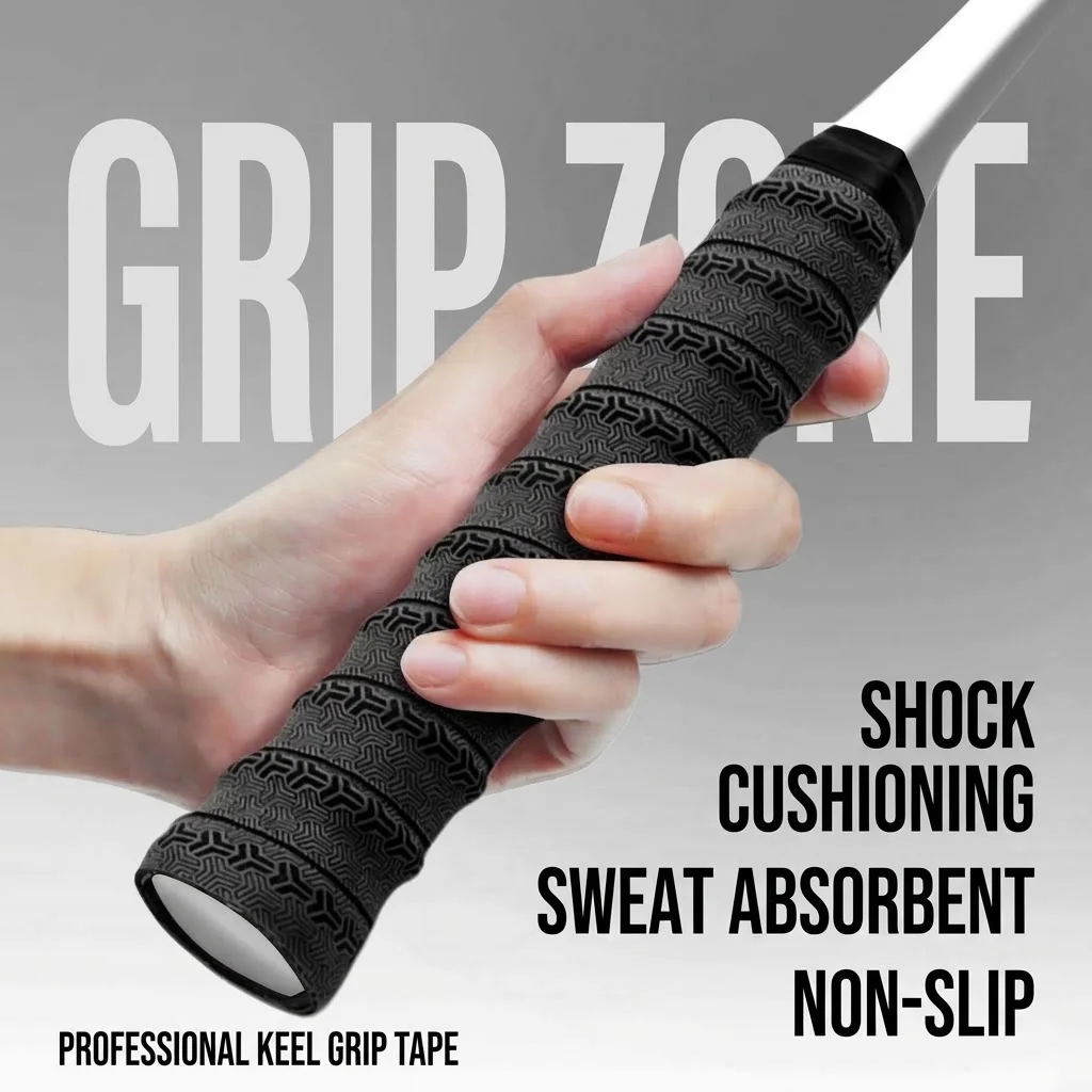 5-Pack of High-Quality Badminton Racket Grips, Embossed Dragon Bone Shock-Absorbing Handle Wraps, Anti-Slip and Sweat-Absorbing Special Wrapping Tape