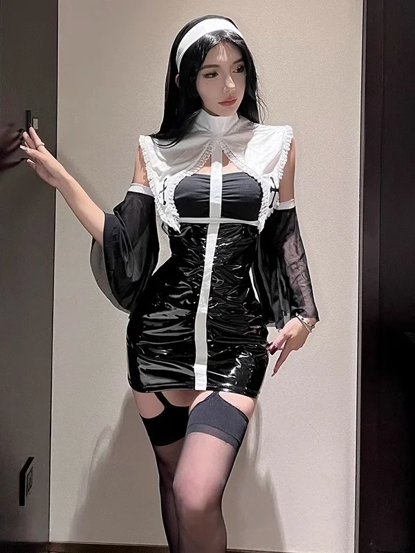 Sexy Cosplay orm Set Königin Nonne Krieg Robe Transformation k Aladdin Halloween Kostüm Zweiteiliges Set Hohe Taille A-linie Rock