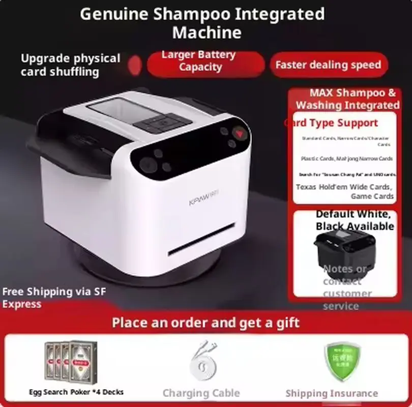 MAX 6 Dispenser rapido di carte ad artiglio Battitore automatico di carte da poker per shampoo Marca Texas Fried Gold Flower Egg Picking