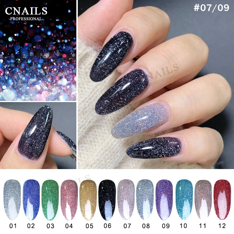 New Cat Eye Gel Polish Glow in The Dark Glitter Gel Nail Polish Base Coat Flash Soak Off UV/LED Shining Varnish Nail Art Tools