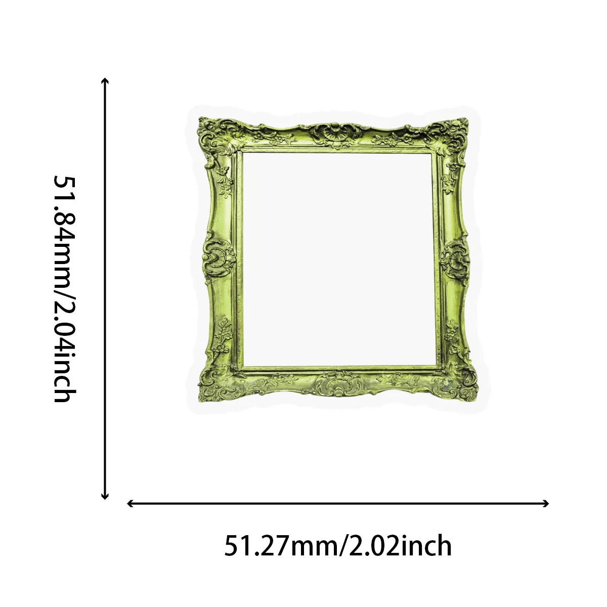 50er-Pack Transparente Vintage PET-Fotorahmen-Aufkleber Wasserfeste Dekorative Aufkleber für Wasserflaschen Gitarren Notizbücher Schreibwaren – Detail 1