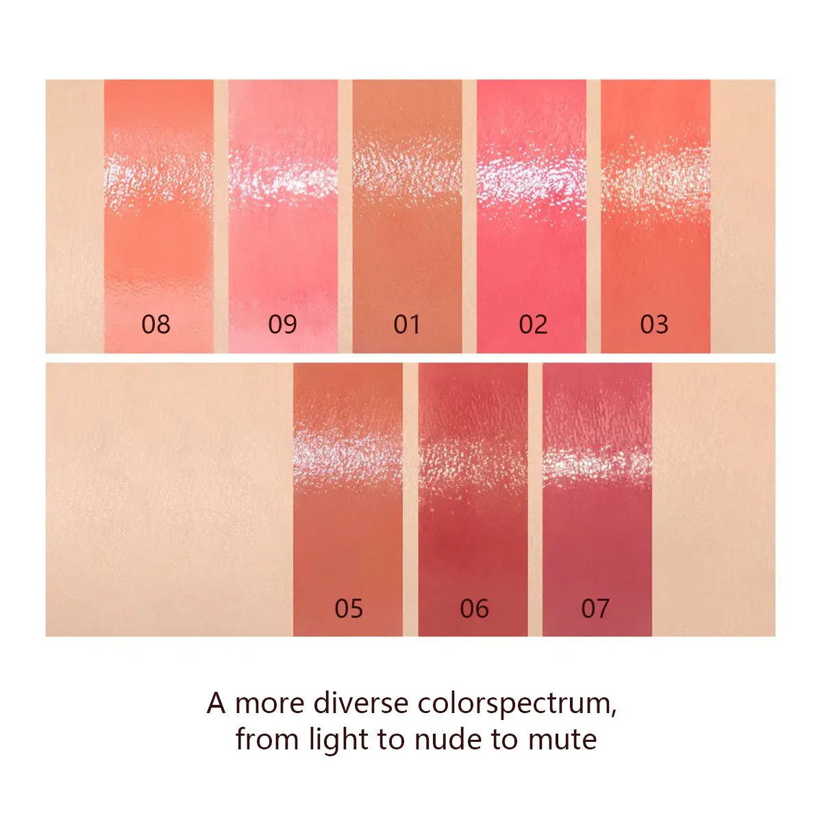 rom&nd BALM PER MEDIÇÃO GLASTING (01-09), tocco liscio, finitura lucida non appiccicosa, Fresh Start, collezione festosa, K-Beauty, trucco coreano