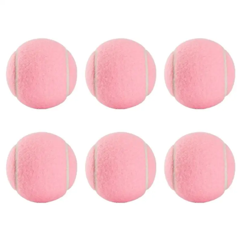 

652F 2/6pack High Elasticity Tennis Ball Pressurized Tennis Ball Training Tennis Ball