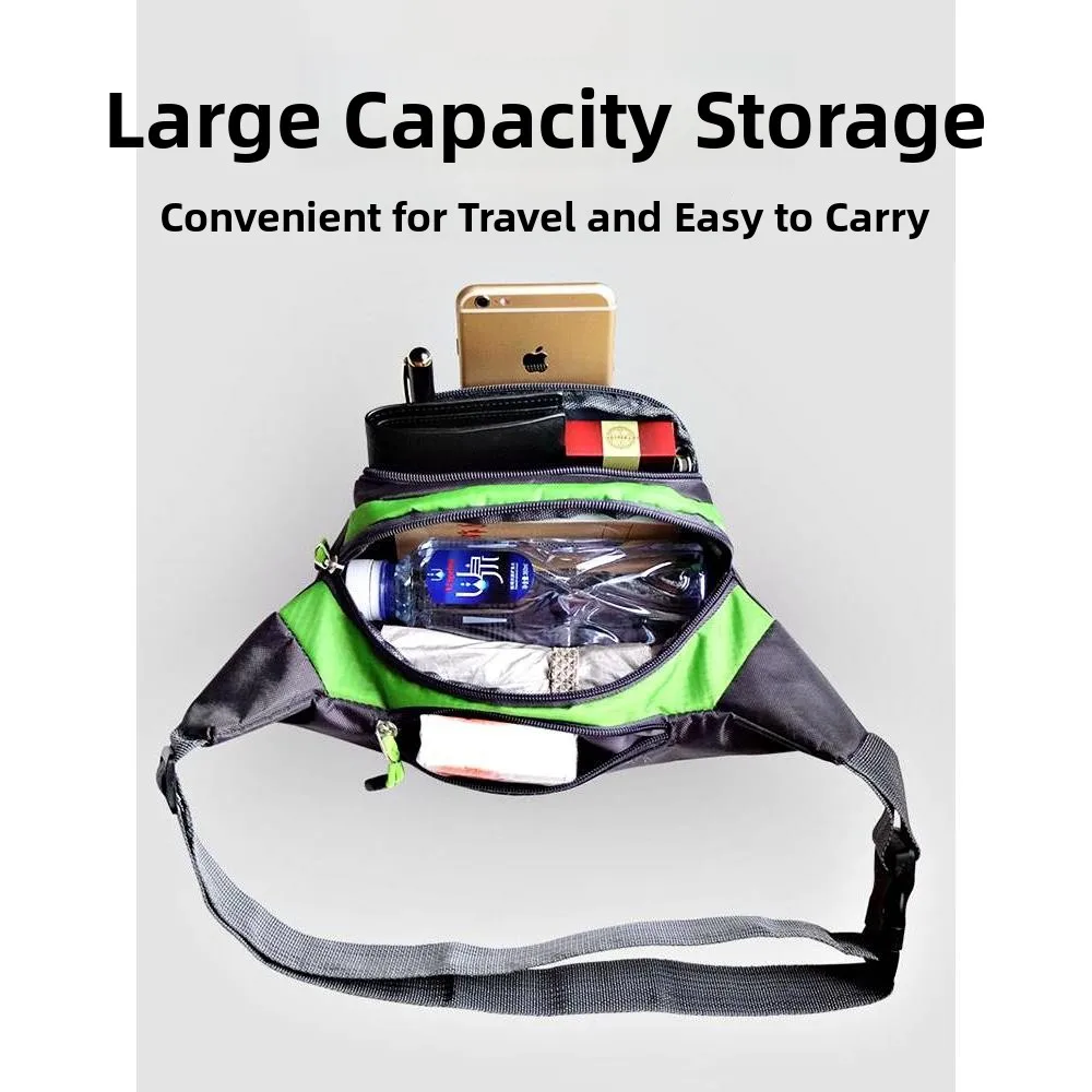 2025 New Outdoor Sports Fanny Pack Unisex Running Mobile Phone Bag Waterproof Multi-Functional Business Doing Waist Bag