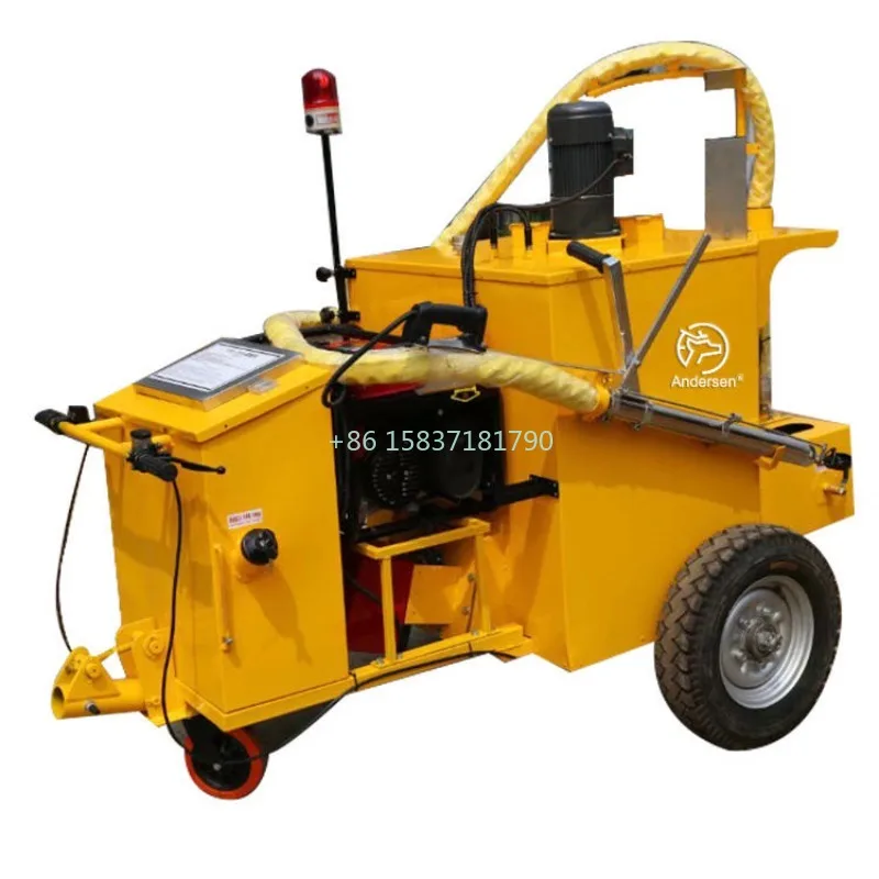 Low Cost Road Crack Sealing Machine Hand Push Pavement Asphalt Seam Filling Hydraulic Asphalt Caulking Machine 100L Customized