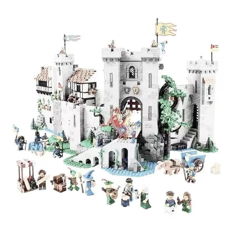 2026 New Model Lion Castle Building Block Toys New Year Birthday Building Blocks