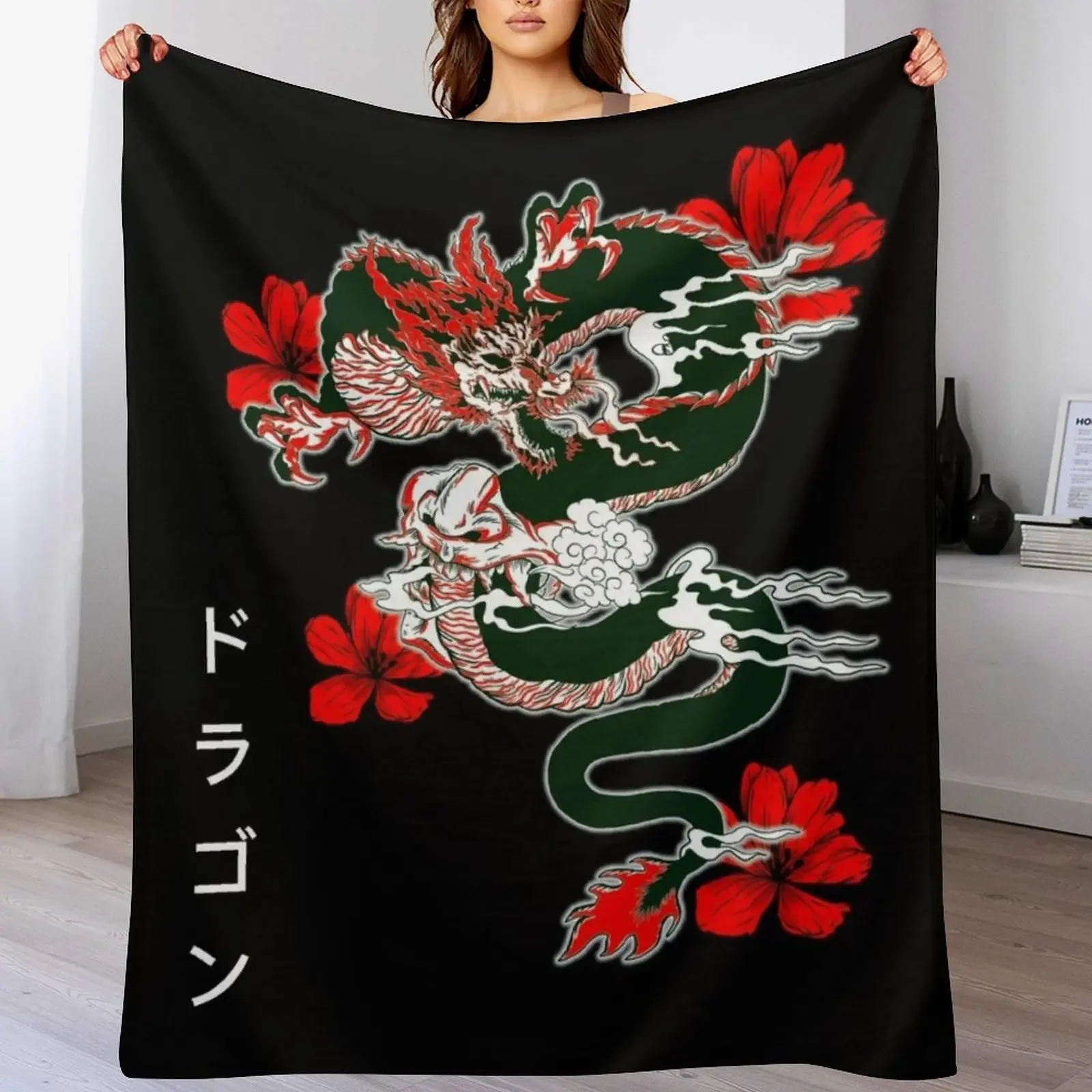 Fury dragon Throw Blanket Flannels Blankets For Sofas Blankets