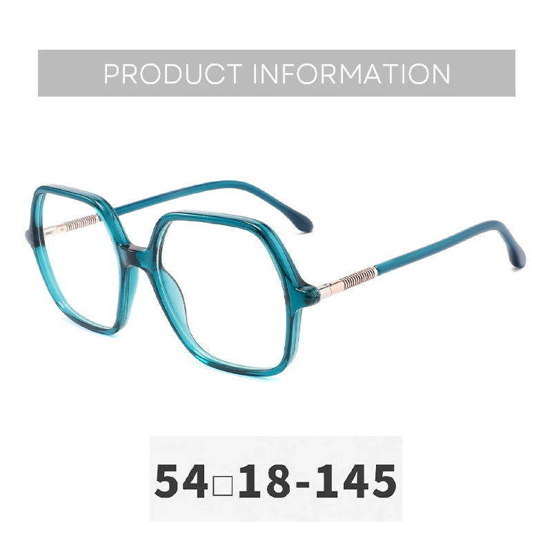 ZENOTTIC نظارات مضلعة بلون سادة للنساء بإطار من الأسيتات عدسات طبية فوتوكروميك تقدمية #4