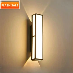 UDDALight 20W Outdoor Wall Light, Waterproof LED Exterior Lamp PP Material for Garden Hotel Corridor & Stairs