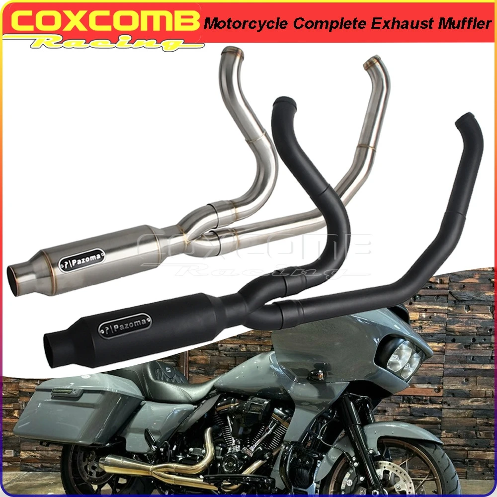 

Полная труба системы мотоциклетного глушителя для Harley Road Glide ST FLTRXST Street Glide FLHXST 22-23 Road King EFI FLHR 17-22