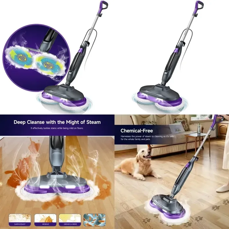 2025 New Design 1300W Steam Mop High Temperature Electric Cleaner Disinfection